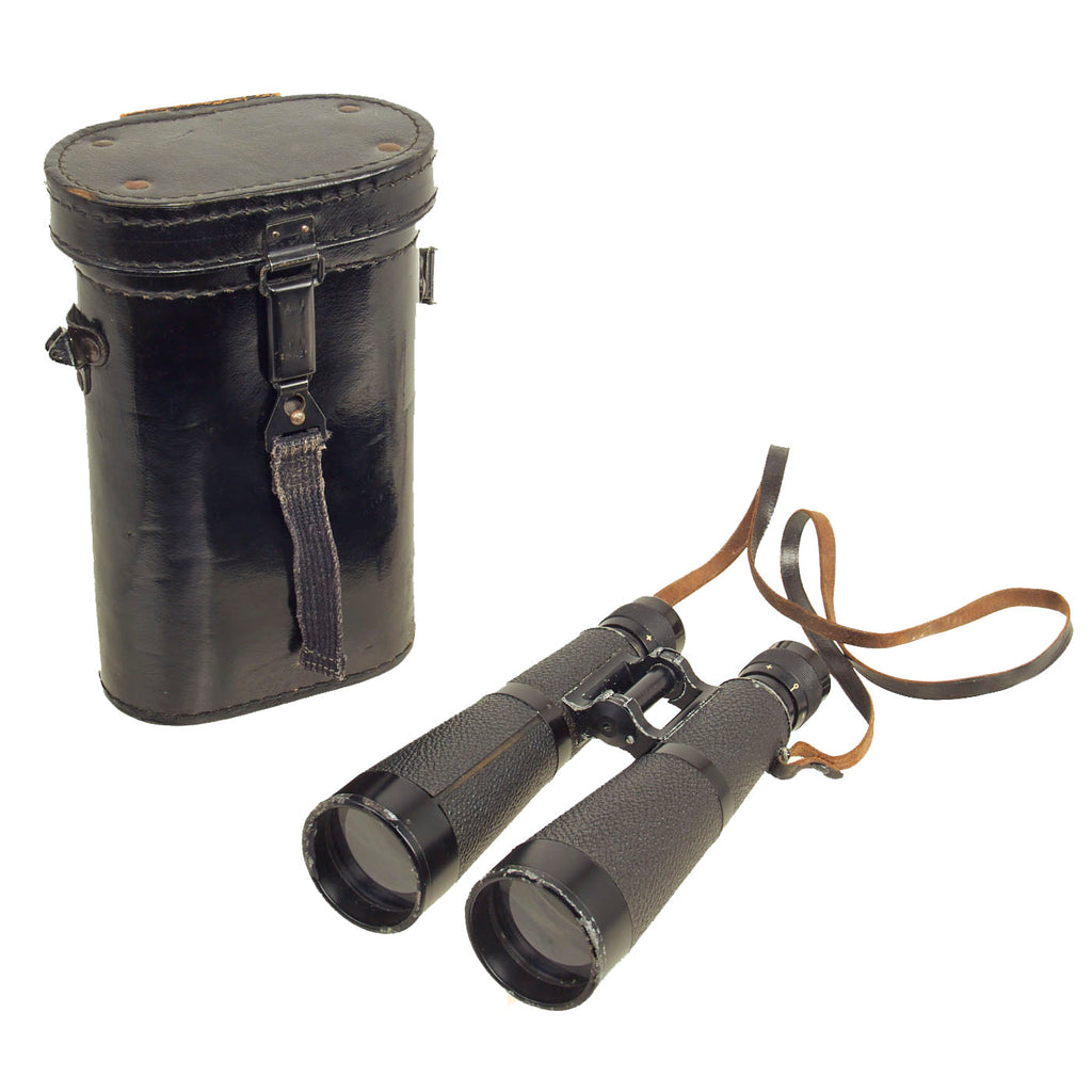 Original German Early WWII Hensoldt-Wetzlar 10x50 Dialyt Binoculars and Case Original Items