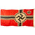 Original German WWII USGI Signed 100cm x 170cm National Battle Flag by N.V.P.F. v Vlissingen & Co. - Reichskriegsflagge Original Items