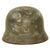 Original German WWII Army Heer M40 Battle Damaged Partial Single Decal Steel Helmet - Stamped Q64 Original Items