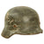 Original German WWII Army Heer M40 Battle Damaged Partial Single Decal Steel Helmet - Stamped Q64 Original Items