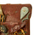 Original German WWII USGI Bring Back Brown Leather Holster Decorated with Many Pins & Insignia Original Items