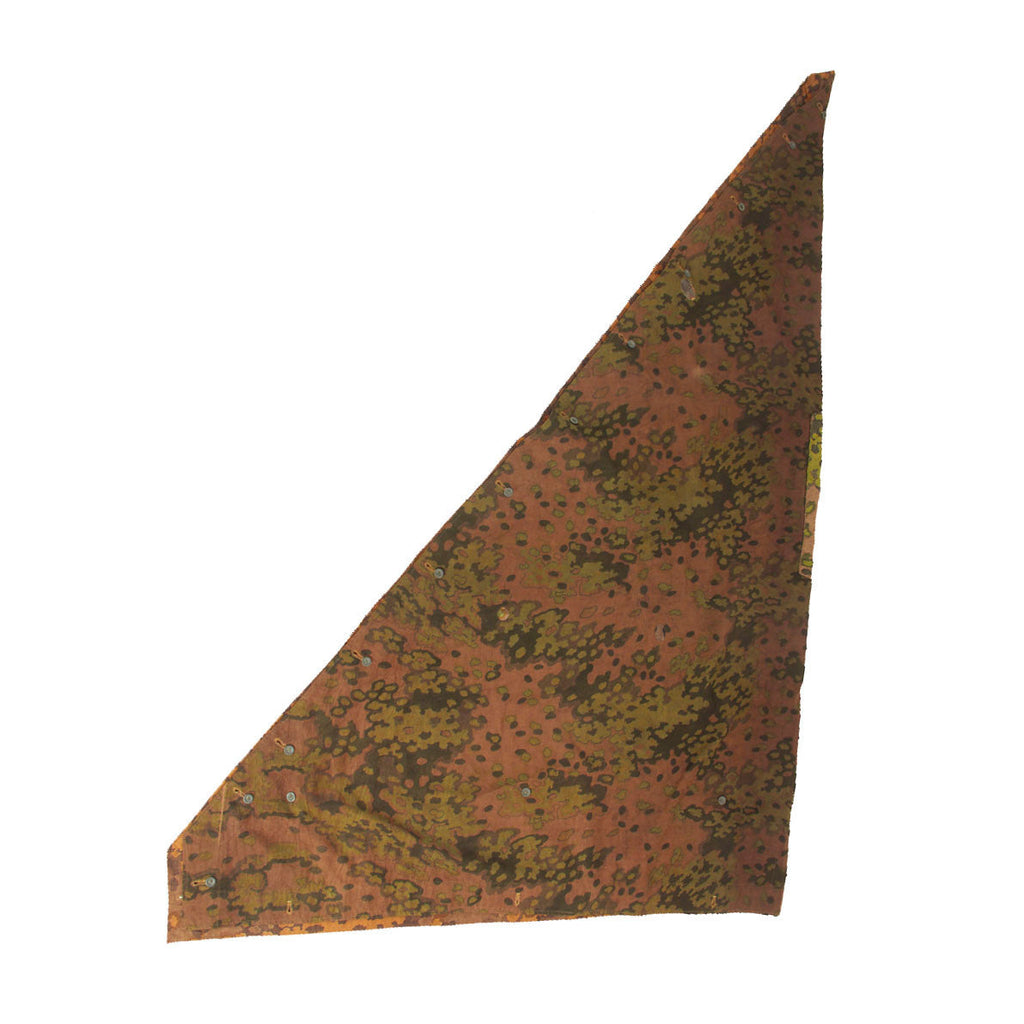Original Rare German WWII Waffen-SS Zeltbahn Tent Quarter & Poncho in Oak Pattern A Camouflage Original Items