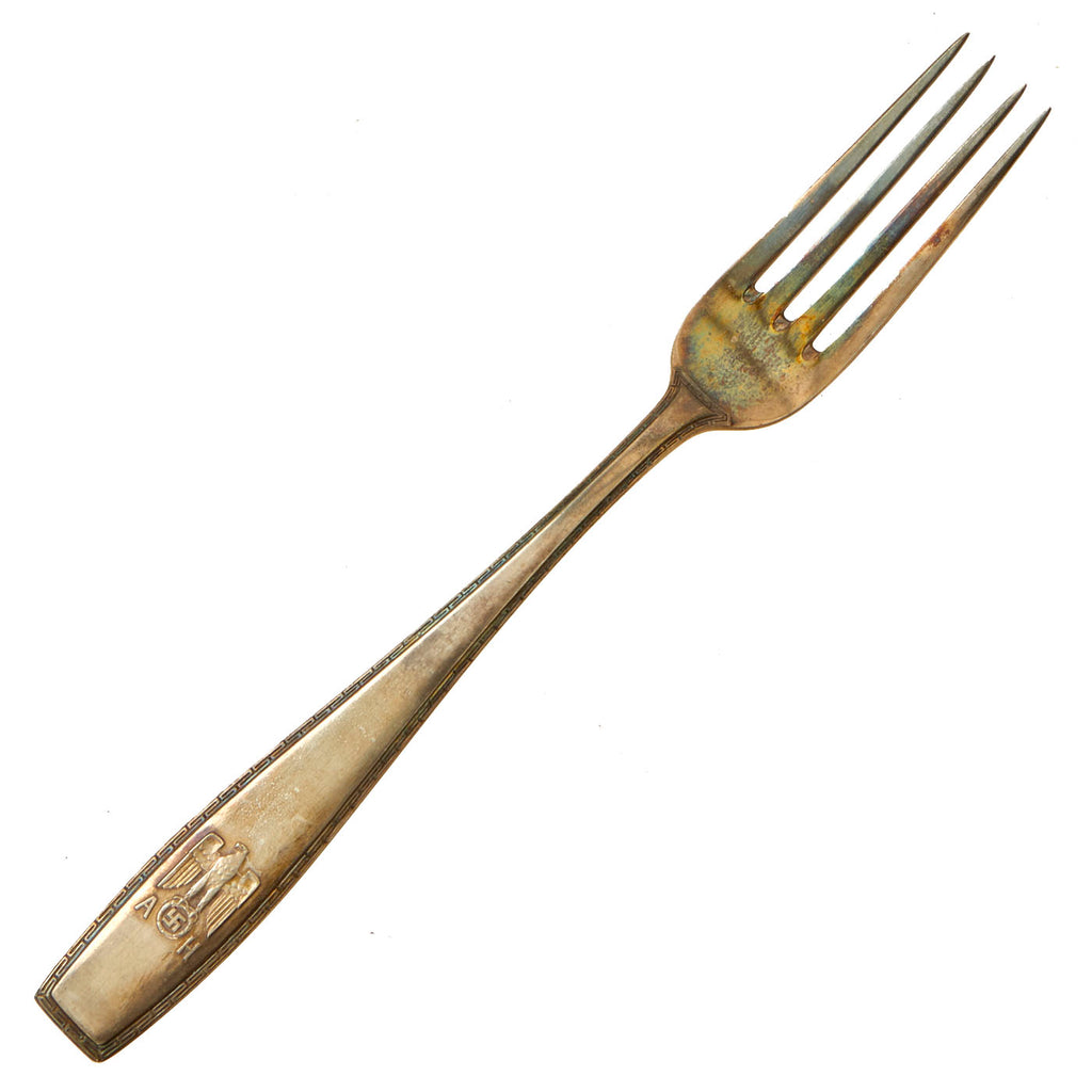 Original German WWII AH Formal Pattern .800 Silver Dinner Fork Original Items