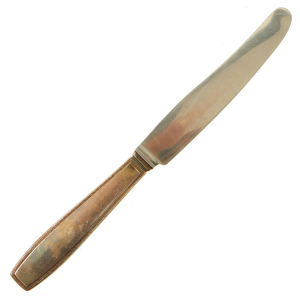 Original German WWII AH Formal Pattern .800 Silver Luncheon Knife with Stainless Blade Original Items