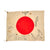 Original Japanese WWII Hand Painted Cloth Good Luck Flag - 29 ½” x 38” Original Items