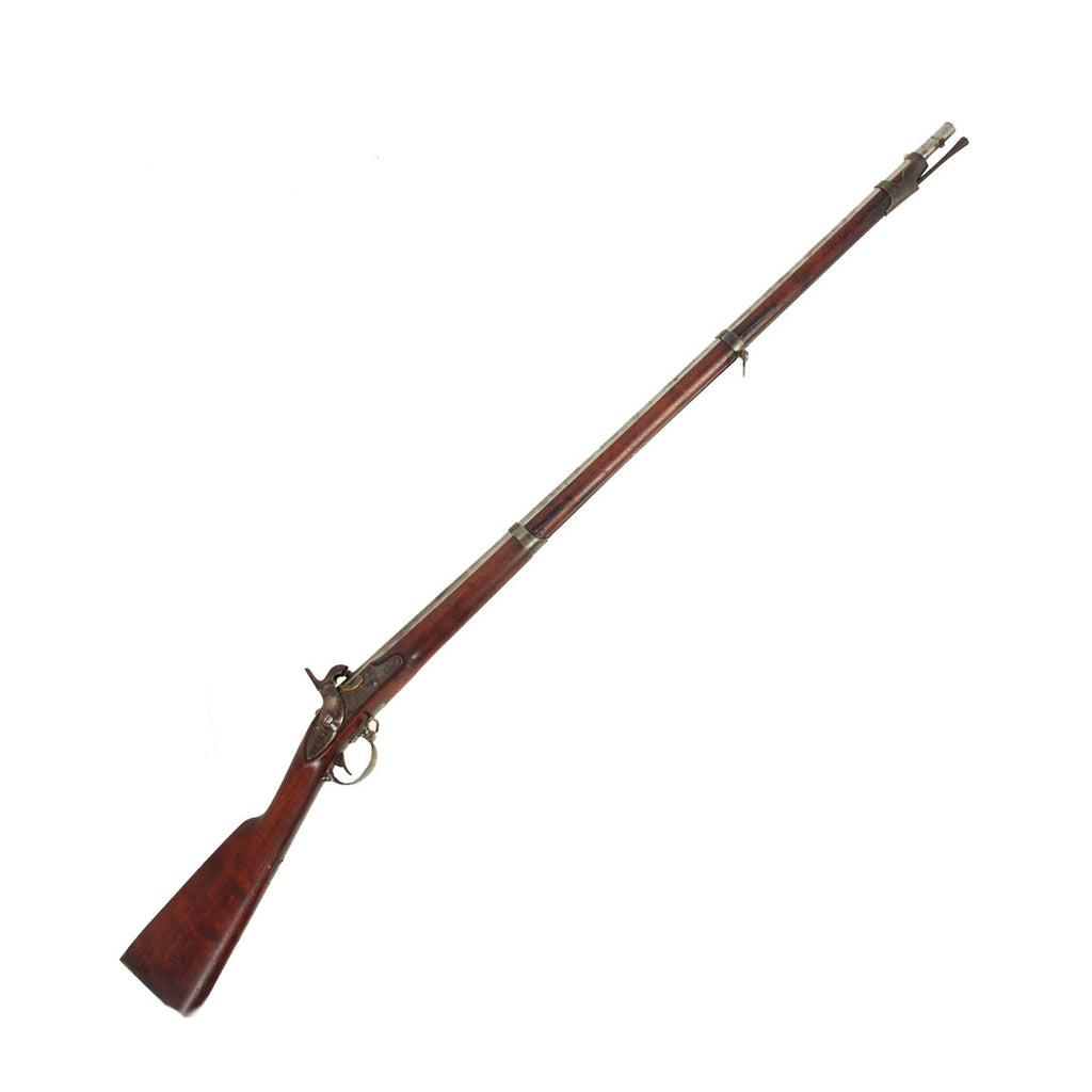 Original U.S. Springfield Model 1840 Cone in Barrel Percussion Converted Musket by Springfield Armory - dated 1842 Original Items
