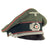 Original German WWII Service Used Army Heer Panzer Officers Schirmmütze Visor Crush Cap Original Items
