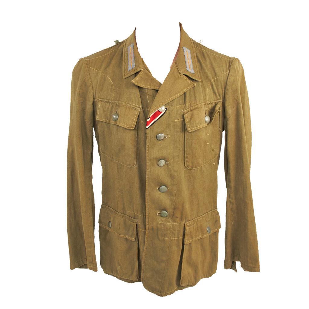 DRAFT Original German WWII Afrika Korps M43 Tropical Tunic Original Items
