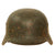 Original German WWII Army Heer M40 Single Decal Steel Helmet with Service Wear & Dirt - stamped SE64 Original Items