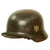 Original German WWII Service Used M40 Single Decal Army Heer Helmet with 56cm Liner & Chinstrap - ET64 Original Items