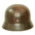 Original German WWII Service Used M40 Single Decal Army Heer Helmet with 56cm Liner & Chinstrap - ET64 Original Items
