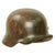 Original German WWII Service Used M40 Single Decal Army Heer Helmet with 56cm Liner & Chinstrap - ET64 Original Items