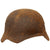 Original German WWII "Battlefield Dug" M40 Heer Single Decal Helmet Shell found near Frankfurt - size 64 Original Items