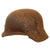 Original German WWII "Battlefield Dug" M40 Heer Single Decal Helmet Shell found near Frankfurt - size 64 Original Items