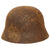 Original German WWII "Battlefield Dug" M40 Heer Single Decal Helmet Shell found near Frankfurt - size 64 Original Items