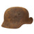 Original German WWII "Battlefield Dug" M40 Heer Single Decal Helmet Shell found near Frankfurt - size 64 Original Items