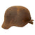 Original German WWII "Battlefield Dug" M40 Heer Single Decal Helmet Shell found near Frankfurt - size 64 Original Items