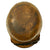 Original German WWII Possible Afrikakorps Camouflage M35 Helmet Shell with Post War Liner & Chinstrap - Stamped ET64 Original Items