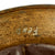 Original German WWII Possible Afrikakorps Camouflage M35 Helmet Shell with Post War Liner & Chinstrap - Stamped ET64 Original Items