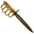Original U.S. WWI/WWII Named Model 1918 Mark 1 Trench Knife “Paratrooper” Modified with 44th Infantry Division Marked Custom Leather Scabbard - Au Lion Original Items