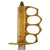 Original U.S. WWI/WWII Named Model 1918 Mark 1 Trench Knife “Paratrooper” Modified with 44th Infantry Division Marked Custom Leather Scabbard - Au Lion Original Items