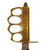 Original U.S. WWI/WWII Named Model 1918 Mark 1 Trench Knife “Paratrooper” Modified with 44th Infantry Division Marked Custom Leather Scabbard - Au Lion Original Items