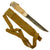 Original U.S. WWII Named Custom Fighting Knife Knife Made From Krag Rifle Bayonet With Canvas Sheath - First Sergeant Joseph Schiliro Original Items