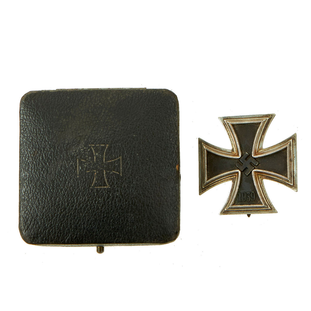 Original German WWII Cased Iron Cross First Class 1939 - EKI - Unmarked Original Items
