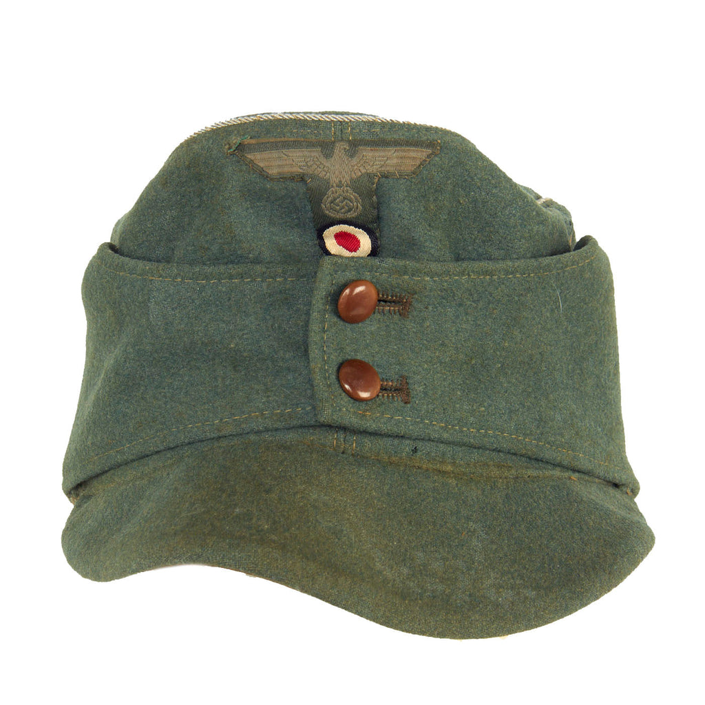 Original German WWII Heer Gebirgsjäger Officer M43 Bergmütze Mountain Trooper Field Cap - size 56 Original Items