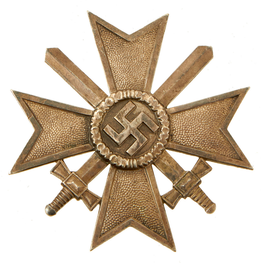 Original German WWII War Merit Cross KvK 1st Class in Silver by Julius Bauer Söhne Original Items