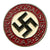 Original German WWII NSDAP Party Late War Painted Membership Badge by Rare Maker Förster & Barth - RZM M1/77 Original Items