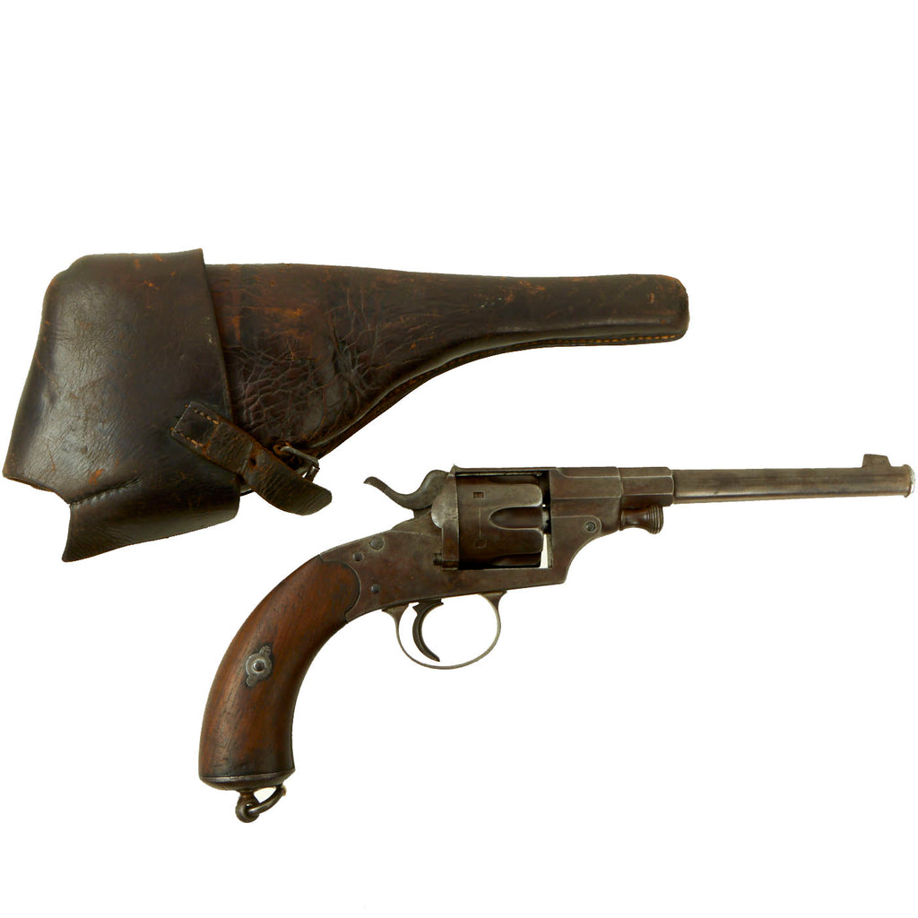 Original Imperial German Artillery Marked M1879 Reichsrevolver by Gebrüder Mauser dated 1880 with Holster - Matching Serial 2557 Original Items