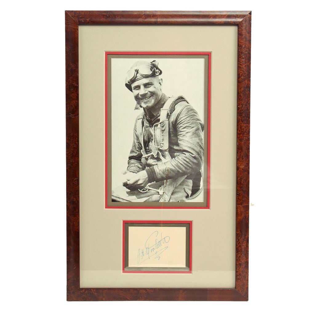 Original Autograph: General James Harold Doolittle Framed Portrait and Signature - 17 ¾” x 11 ¼” UV Light Protected Frame Original Items