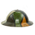 Original U.S. WWI British MKI Brodie Helmet with Doughboy-Applied Camouflage Paint - Complete Original Items