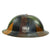 Original U.S. WWI British MKI Brodie Helmet with Doughboy-Applied Camouflage Paint - Complete Original Items