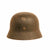 Original German WWII Service Worn M35 Textured Paint Helmet with 57cm Liner & Chinstrap - marked SE64 Original Items