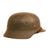 Original German WWII Service Worn M35 Textured Paint Helmet with 57cm Liner & Chinstrap - marked SE64 Original Items