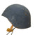 Original U.S. WWII Navy USN MK2 Talker Flak Helmet with Rare MI-2454-B Headset Microphone by RCA Original Items