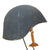 Original U.S. WWII Navy USN MK2 Talker Flak Helmet with Rare MI-2454-B Headset Microphone by RCA Original Items