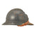 Original French M1915 Adrian Infantry Helmet with Soldat De La Grande Guerre 1914-1918 Brass Plate Original Items