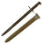Original U.S. WWII M1942 Garand 16" Bayonet by American Fork & Hoe with M3 Scabbard - dated 1942 Original Items