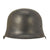 Original German WWII M34 Square Dip NSDAP Double Decal Civic Police Steel Helmet - Ordnungspolizei Original Items