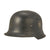Original German WWII M34 Square Dip NSDAP Double Decal Civic Police Steel Helmet - Ordnungspolizei Original Items