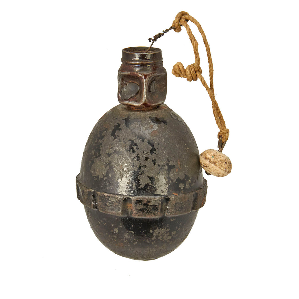 Original German WWI Model 1917 n/A Inert Egg Hand Fragmentation Grenade - Eierhandgranate Original Items