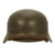 Original German WWII M40 Single Decal Luftwaffe Helmet by Quist with Size 60cm Liner - Q68 Original Items