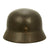 Original German WWII M40 Single Decal Luftwaffe Helmet by Quist with Size 60cm Liner - Q68 Original Items