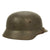 Original German WWII M40 Single Decal Luftwaffe Helmet by Quist with Size 60cm Liner - Q68 Original Items