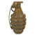 Original U.S. WWII Inert MkII Pineapple Grenade with Yellow Ring & Fuze Original Items
