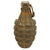 Original U.S. WWII Inert MkII Pineapple Grenade with Yellow Ring & Fuze Original Items