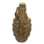Original U.S. WWII Inert MkII Pineapple Grenade with Yellow Ring & Fuze Original Items